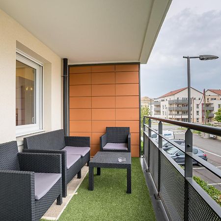 Spacieux - 4 Pers' - Balcon - 2 Lits - Parking Woippy Ngoại thất bức ảnh